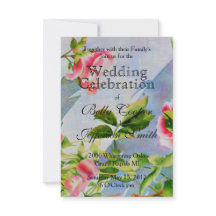 Elegante rosa rosas acuarela floral