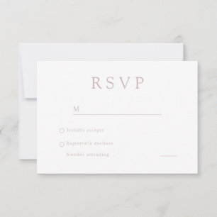 Invitación Elegante RSVP Digital Boda Rosa y Blanco