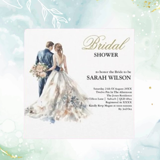 Invitación Elegante Rubor Floral Bridal Shower (Celebrate love with our Elegant Blush Floral Bridal Shower Invitation. )