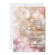 Elegante Rubor rosa Quinceañera