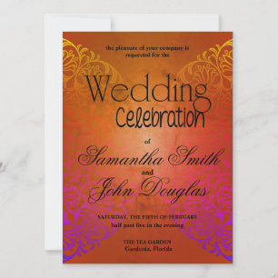 Invitación Elegante Rústico de encaje y Minimalista moderno n