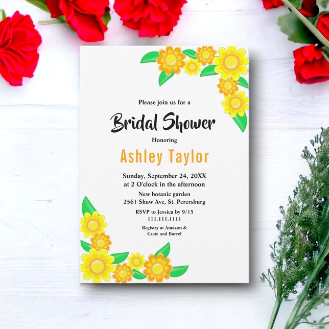 Invitación Elegante Rústico Sunflower Boho Floral Bridal Duch (Subido por el creador)