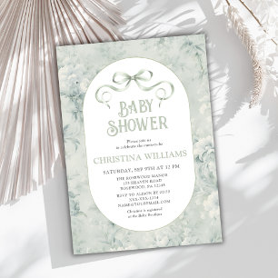 Invitación Elegante Sage Gender Neutral Baby Shower