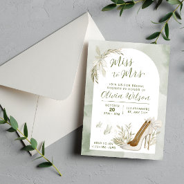 Invitación Elegante Sage Green & White Bridal Shower