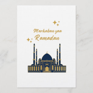 Invitación Elegante Saludo Minimalista Moderno de Ramadán