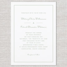 Elegante Script Clásico Bodas Formales Verde Blanc