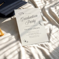 Elegante Script Ilustración de Graduación