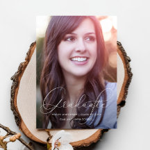 Elegante Script Partido de Graduación de Fotografí