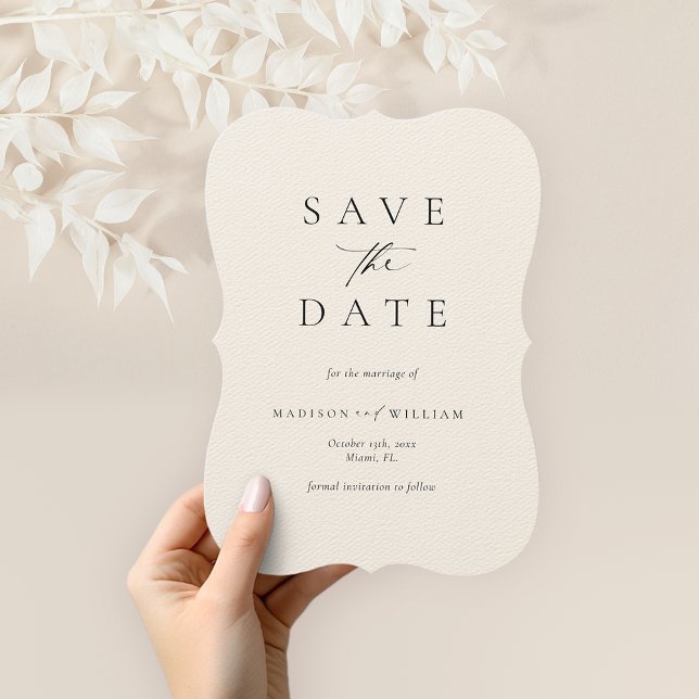 Invitación Elegante Script Wedding Save the Date (Subido por el creador)