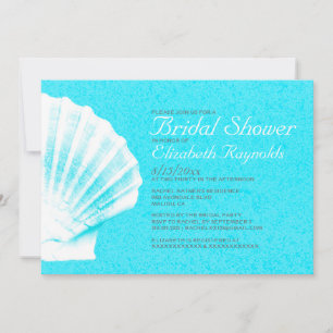 Invitación Elegante Seashells Destino Bridal Shower Invite