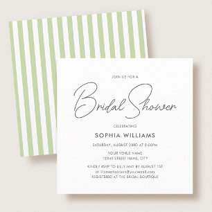 Invitación Elegante Secuencia Moderna para Despedida de Solte