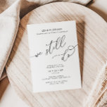 Invitación Elegante Seguimos Cumpliendo 10 Aniversario Boda<br><div class="desc">Capturar la esencia del amor duradero con nuestra Elegante Invitación a la Renovación del Voto Boda "Todavía hacemos". Esta invitación rebosa sofisticación y sentimentalidad, encapsulando perfectamente una década de recuerdos compartidos y un compromiso inquebrantable. Con su elegante diseño y su sincero mensaje, marca el tono perfecto para renovar tus votos...</div>