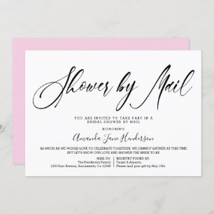 Invitación Elegante Sencilla Ducha Bridal Por Correo