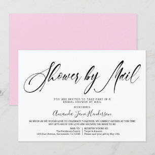 Invitación Elegante Sencilla Ducha De Novias Por Correo