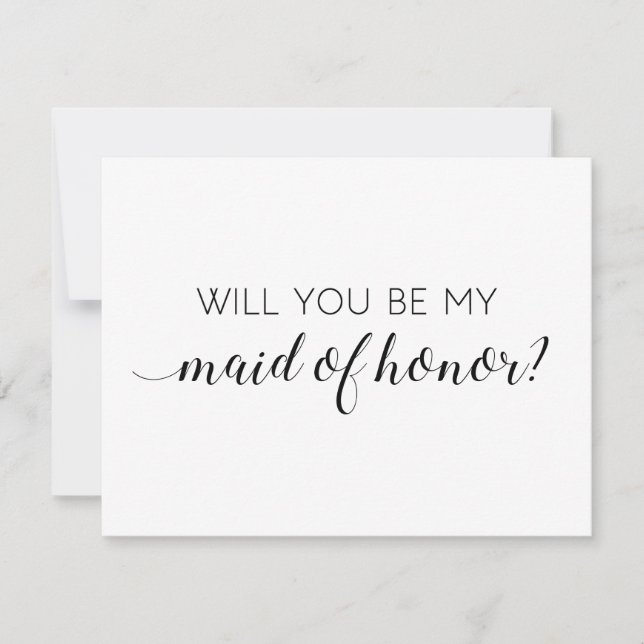 Invitación Elegante será mi propuesta de honor (Anverso)