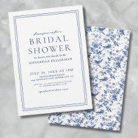 Elegante Serie de Pájaros Azules Chino Floral Duch