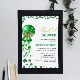Invitación Elegante Shamrock St. Patrick's Day Bridal Shower