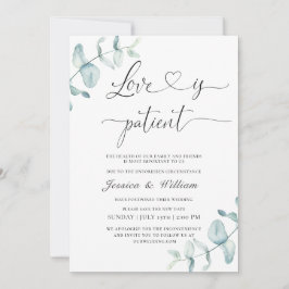 Invitación Elegante simple cambiar la acuarela de fecha