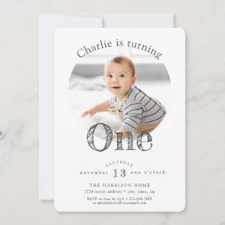 Invitación Elegante simple fiesta de cumpleaños