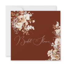 Elegante, simple flor de campo, ducha de novia caí