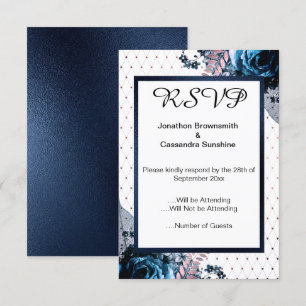 INVITACIÓN ELEGANTE SIMPLE FLORAL TURQUÍA PINK PATTERN RSVP