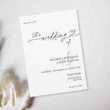 Elegante Simple Minimalista Blanco y Negro