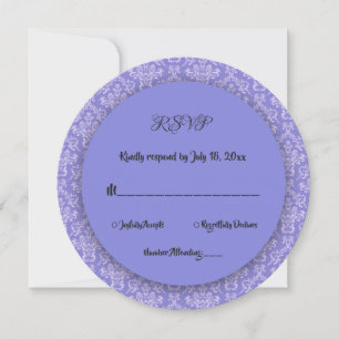 Invitación Elegante Simple Mínimo Moderno Boda Redonda RSVP
