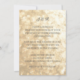 Invitación elegante simple para la boda de oro