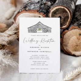 Invitación Elegante Sitio Web Único Para La Recepción De Boda