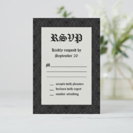 Invitación Elegante Skeletons Wedding RSVP