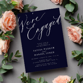 Invitación Elegante. Somos una fiesta de compromiso de la mar