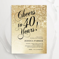 Elegante Sorpresa de Oro 40 cumpleaños