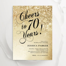 Elegante Sorpresa de Oro 70 cumpleaños