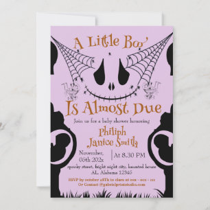Invitación Elegante Spooky, Baby Shower de Halloween