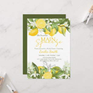 Invitación Elegante Squeeze Lemon Bridal Shower