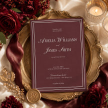 Elegante Suite de Boda Minimalista Cabernet Borgoñ