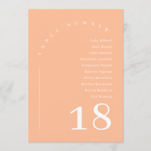 Invitación Elegante Tabla de asientos de Boda de arco de dura