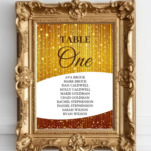 Invitación Elegante Tabla de Oro Número de Asientos 1 (Subido por el creador)