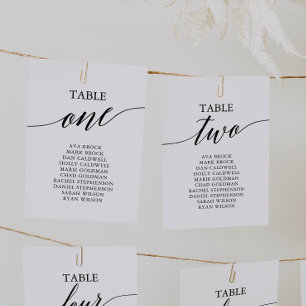 Invitación Elegante Tabla Negra Número de Asientos 1