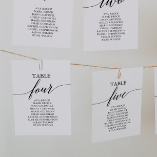 Invitación Elegante Tabla Negra Número de Asientos 4