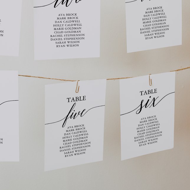 Invitación Elegante Tabla Negra Número de Asientos 6 (Subido por el creador)