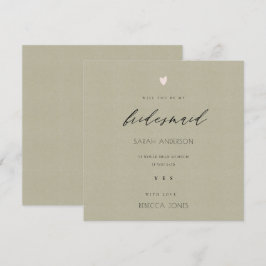 Invitación ELEGANTE TIPOGRAFÍA ÁUREA SENCILLA dama de honor