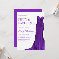 Elegante traje de añil, 50 y fabuloso cumpleaños