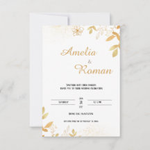 Elegante vegetación, boda de tipografía