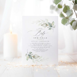 Invitación Elegante vegetación Cute Baby Sprinkle Baby Shower