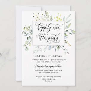 Invitación Elegante vegetación de la marina de guerra feliz p