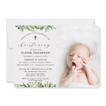 Elegante vegetación Eucalyptus Foto Christening