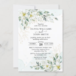 Invitación Elegante vegetación romántica Eucalyptus - F001 In