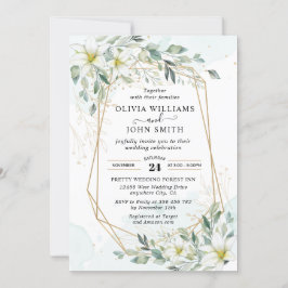 Invitación Elegante vegetación romántica Eucalyptus - F001 In