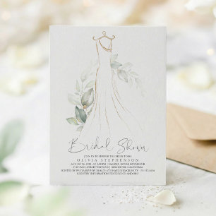 Invitación Elegante Vegetación y Despedida de Soltera de Vest